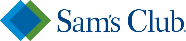 The image shows the Sam's Club logo. It consists of a blue diamond shape with green borders on the left and the words "Sam's Club" in blue on the right. The design is simple and corporate, making it a recognizable icon for your to-do list at Sam's Club.