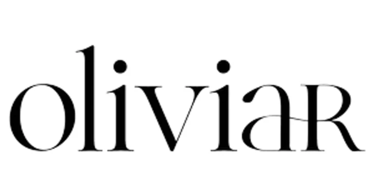 Black text that reads oliviar in a stylized font on a white background. The font features thin lines with an elegant and modern design.